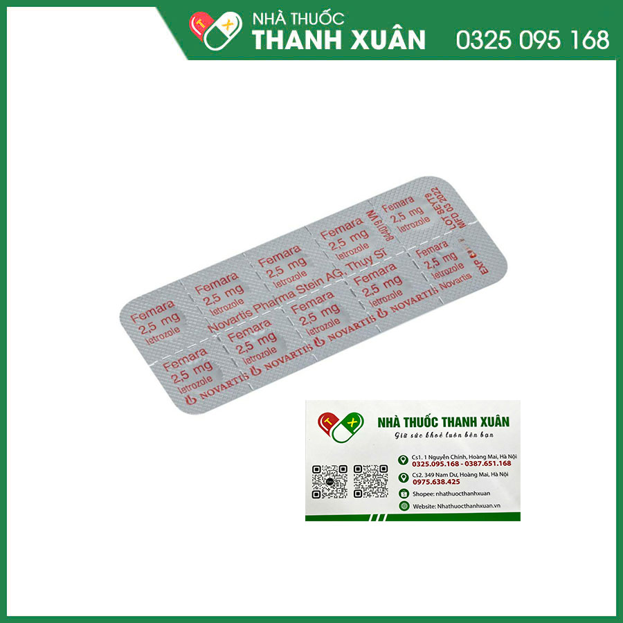 Femara thuốc dùng hỗ trợ điều trị ung thư vú